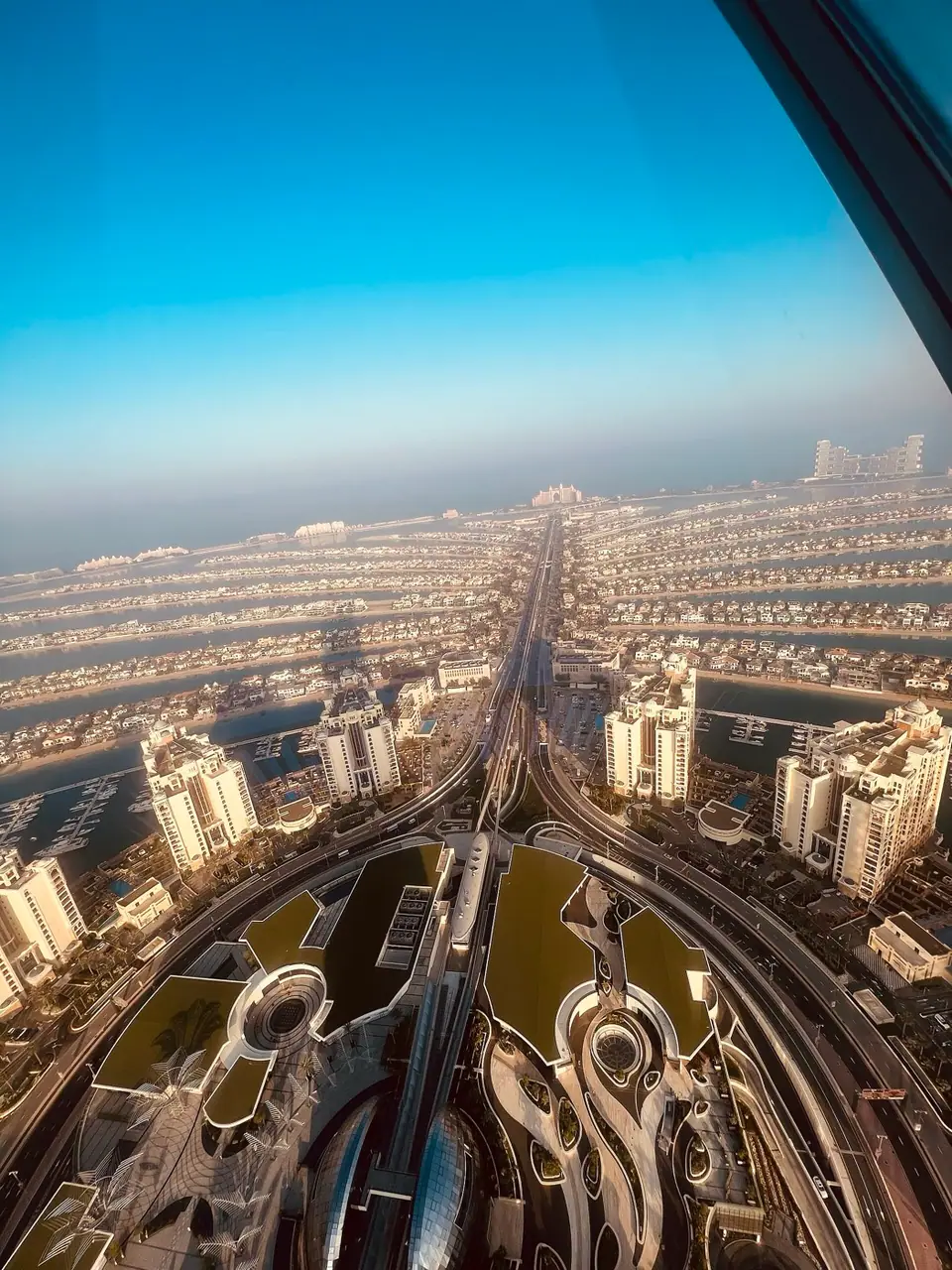 Palm Jumeirah seen from The View at Nakheel Mall